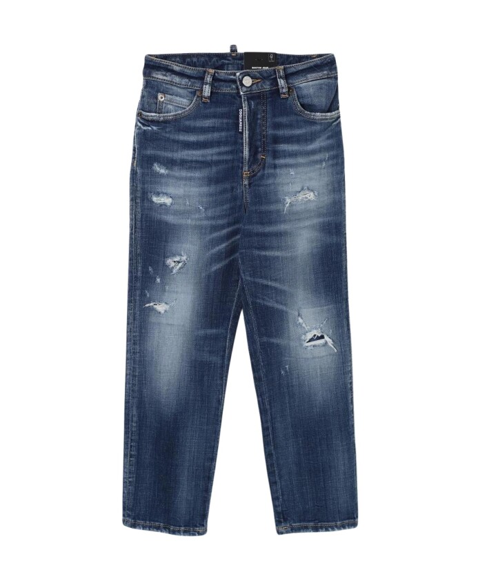kids-distressed-blue-straight-leg-jeans