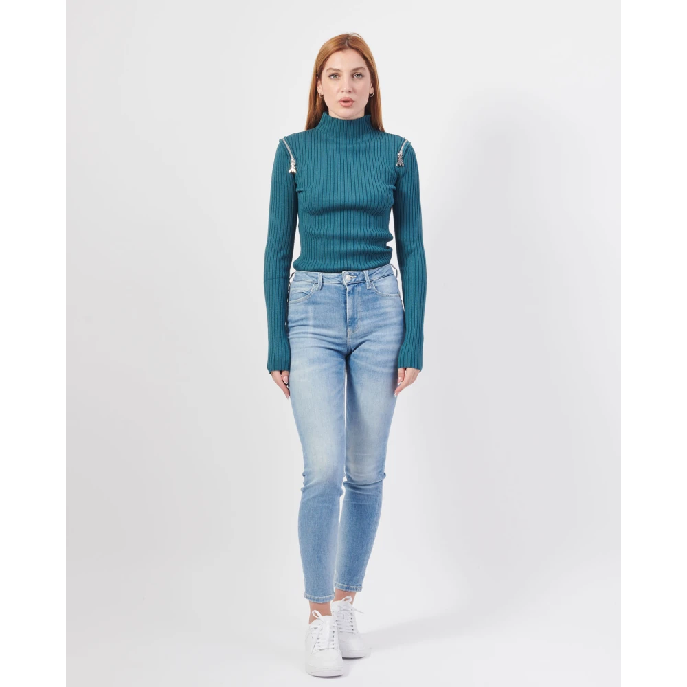 Guess Blauwe Skinny Katoenen Jeans Blue Dames