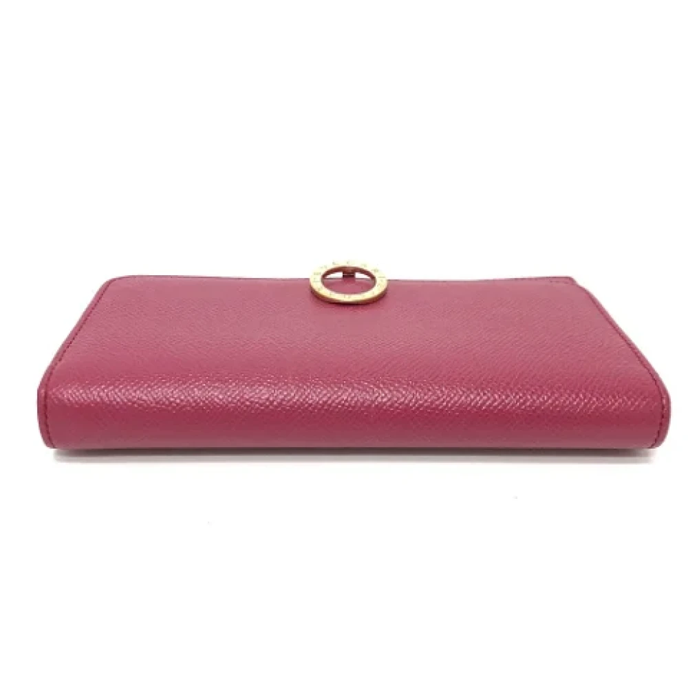 Bvlgari Vintage Pre-owned Leather wallets Pink Dames