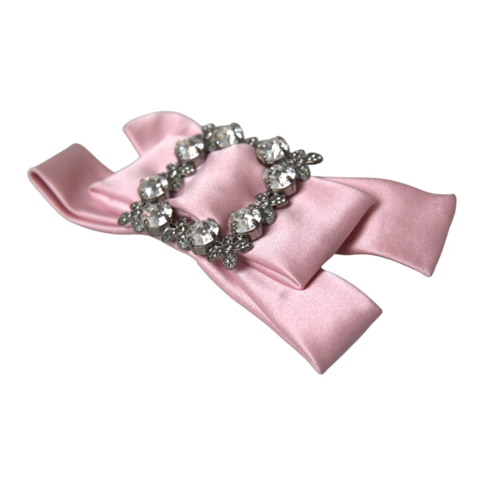 Dolce & Gabbana Roze Kristal Haarspeld Broche Pink Dames