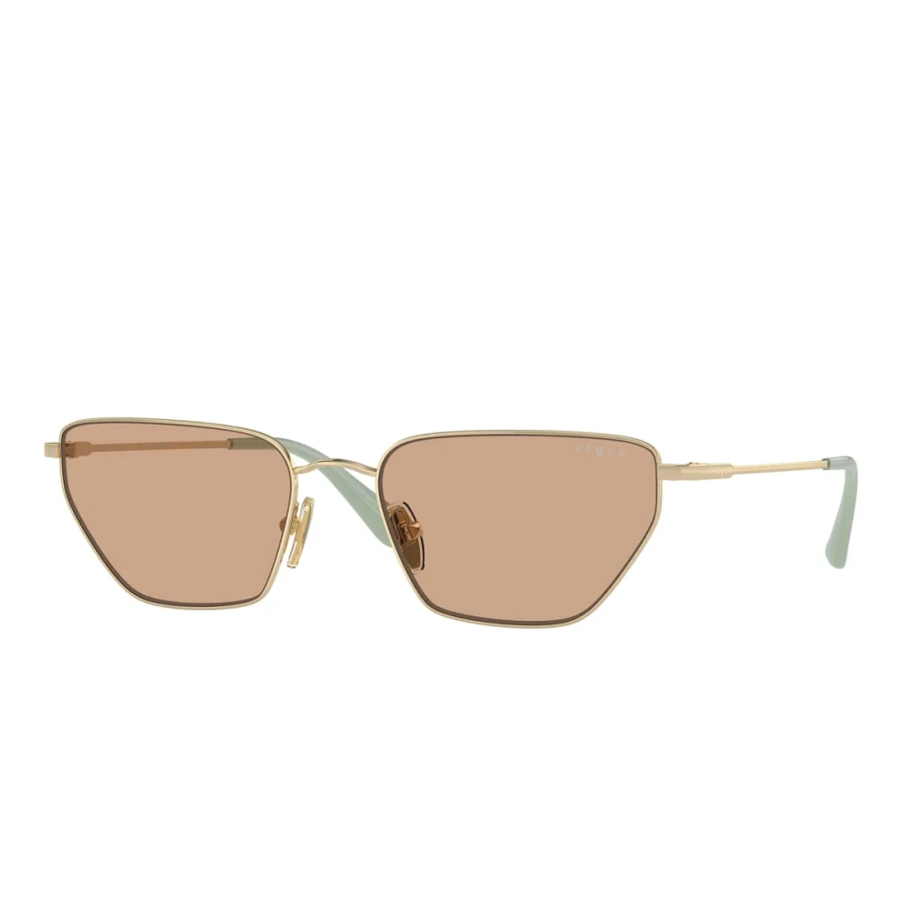 Vogue Eyewear Women's Brown Woman Vo4316s 848/3 Sunglasses Metal Gold Geometric Normal - Image 3