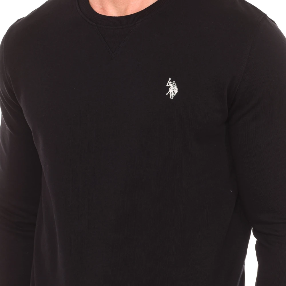 U.s. Polo Assn. Ronde Hals Sweater Black Heren