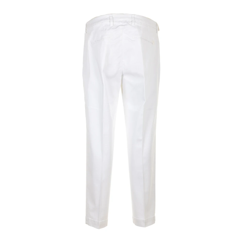 Entre amis Witte Straight Leg Broek White Heren