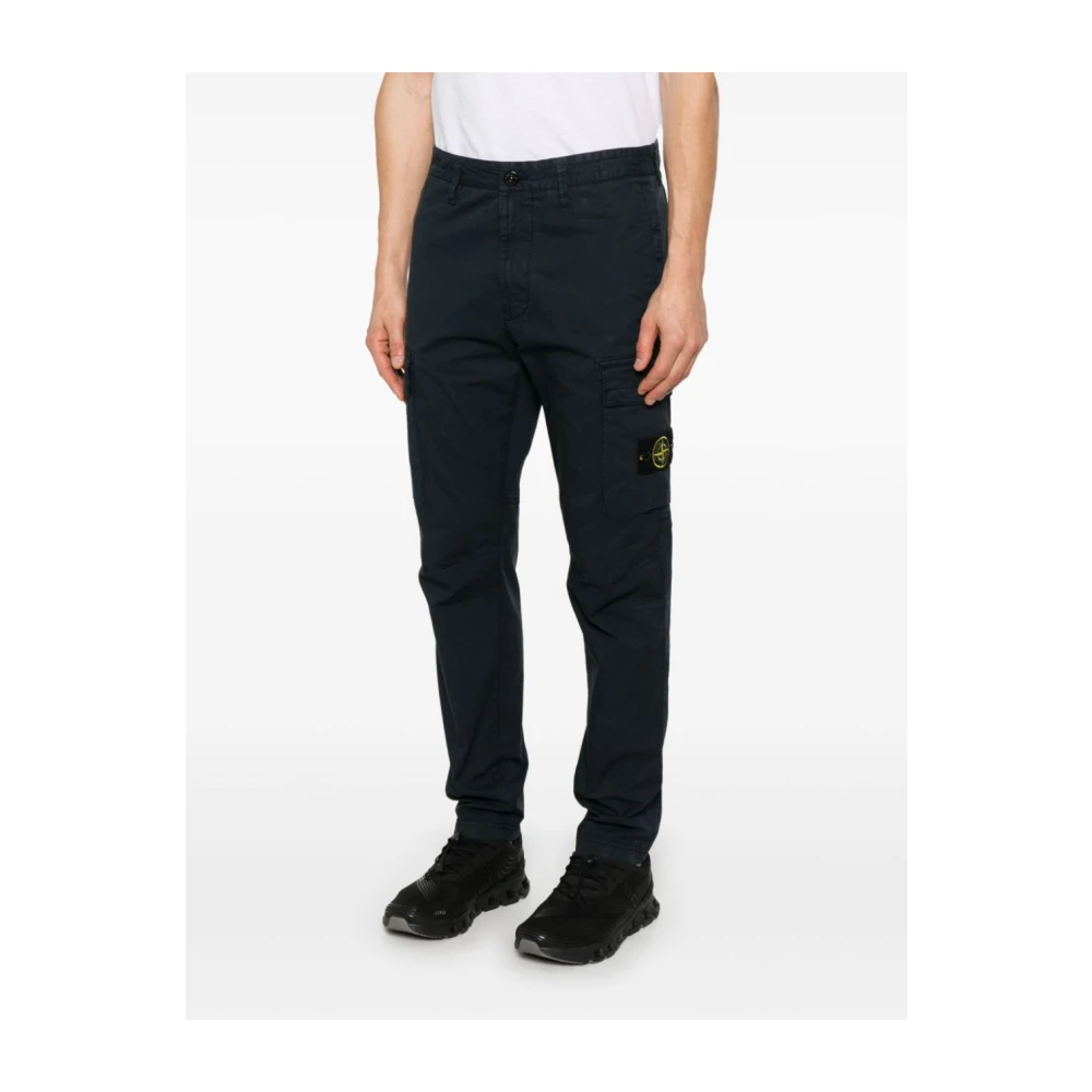 Stone Island Blauwe Casual Kleding voor Mannen Blue Heren