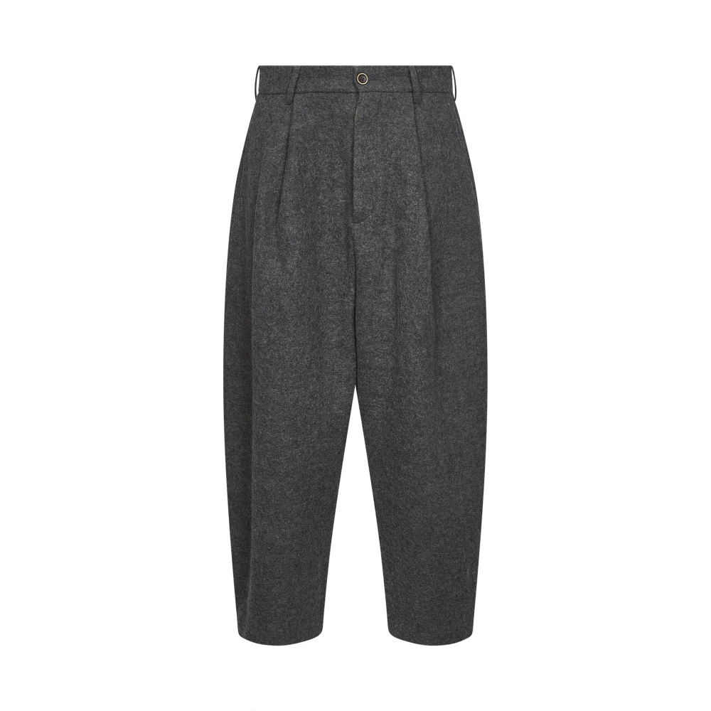 Uma Wang , Wide Trousers, Male, Gray, S, Wide Trousers