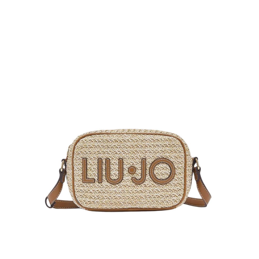 Liu Jo Vrouw Beige Crossbodytas Met Stro-Effect