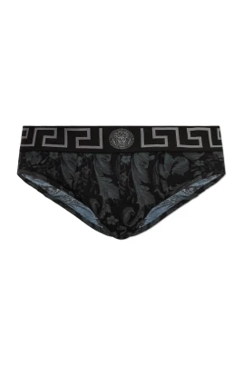Printed Jacquard Cotton-Jersey Briefs