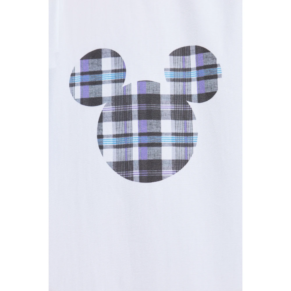 Comme des Garçons Katoenen shirt met print White Heren