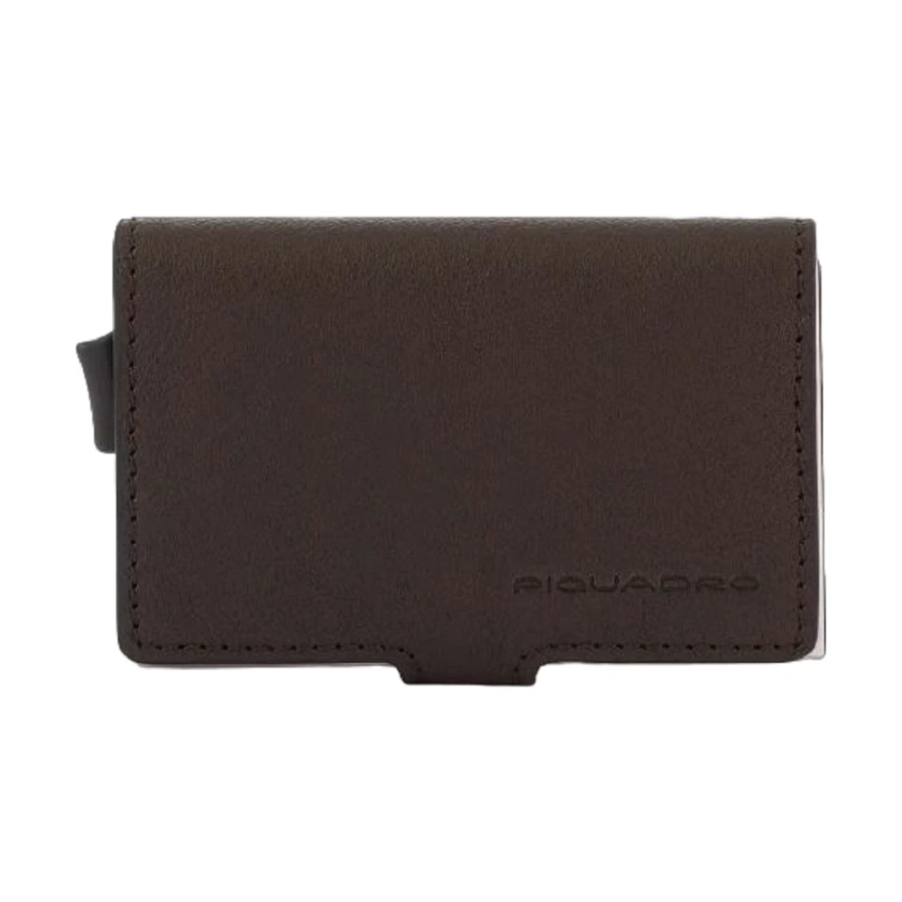 Piquadro Donkerbruine Rfid Creditcardhouder Brown Heren