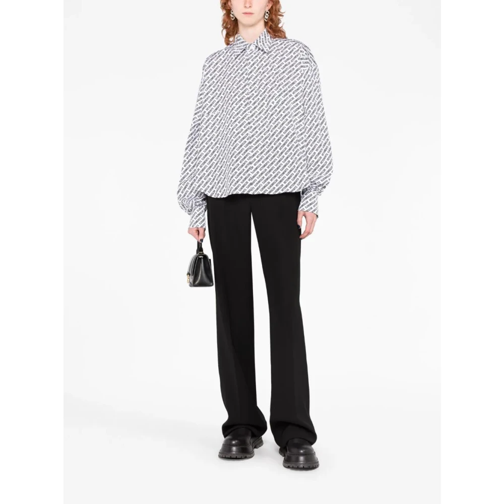 Vetements Witte Geknipte Shirt Multicolor Dames