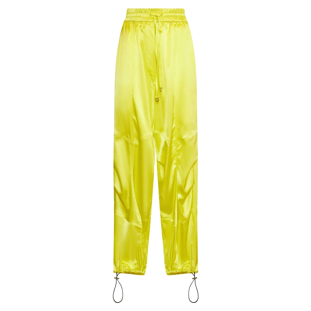 John Richmond Donna Giallo - Drawstring Panelled Track Pants - Trousers - 2XS
