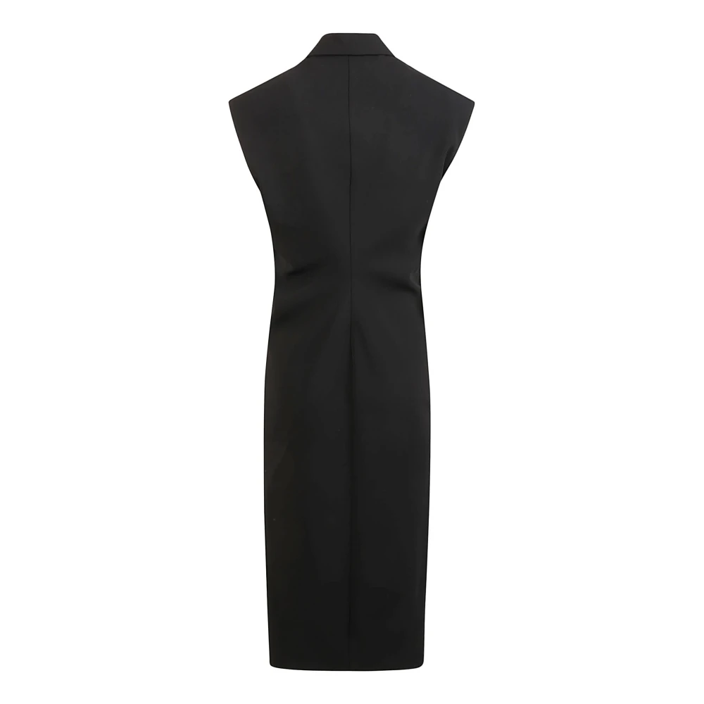 Max Mara Studio Zwarte Jurken Sughero Black Dames
