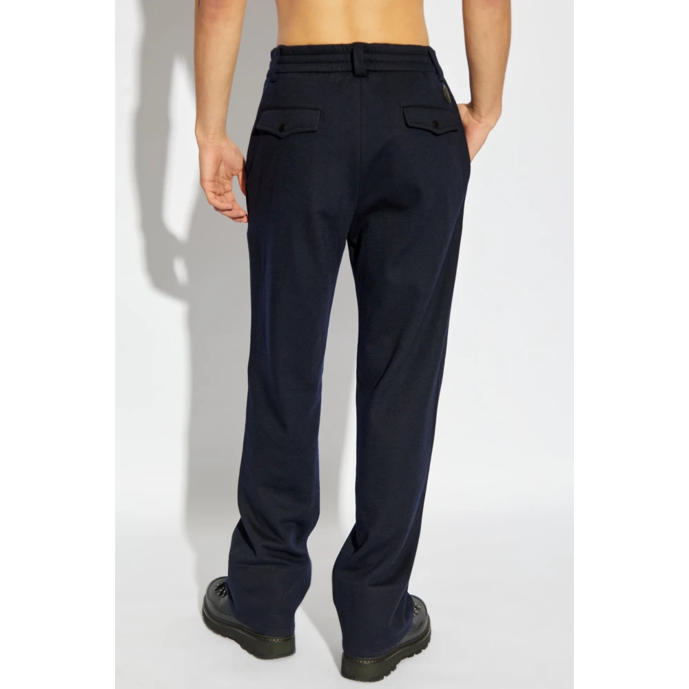 Moncler Wollen broek Blue Heren