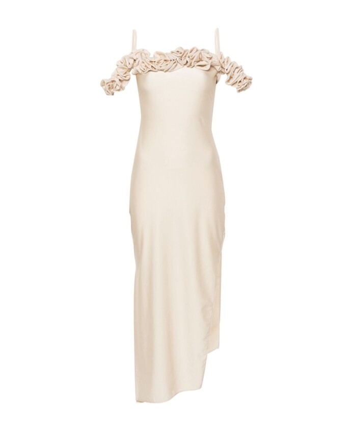 satin-finish-ruffled-dress