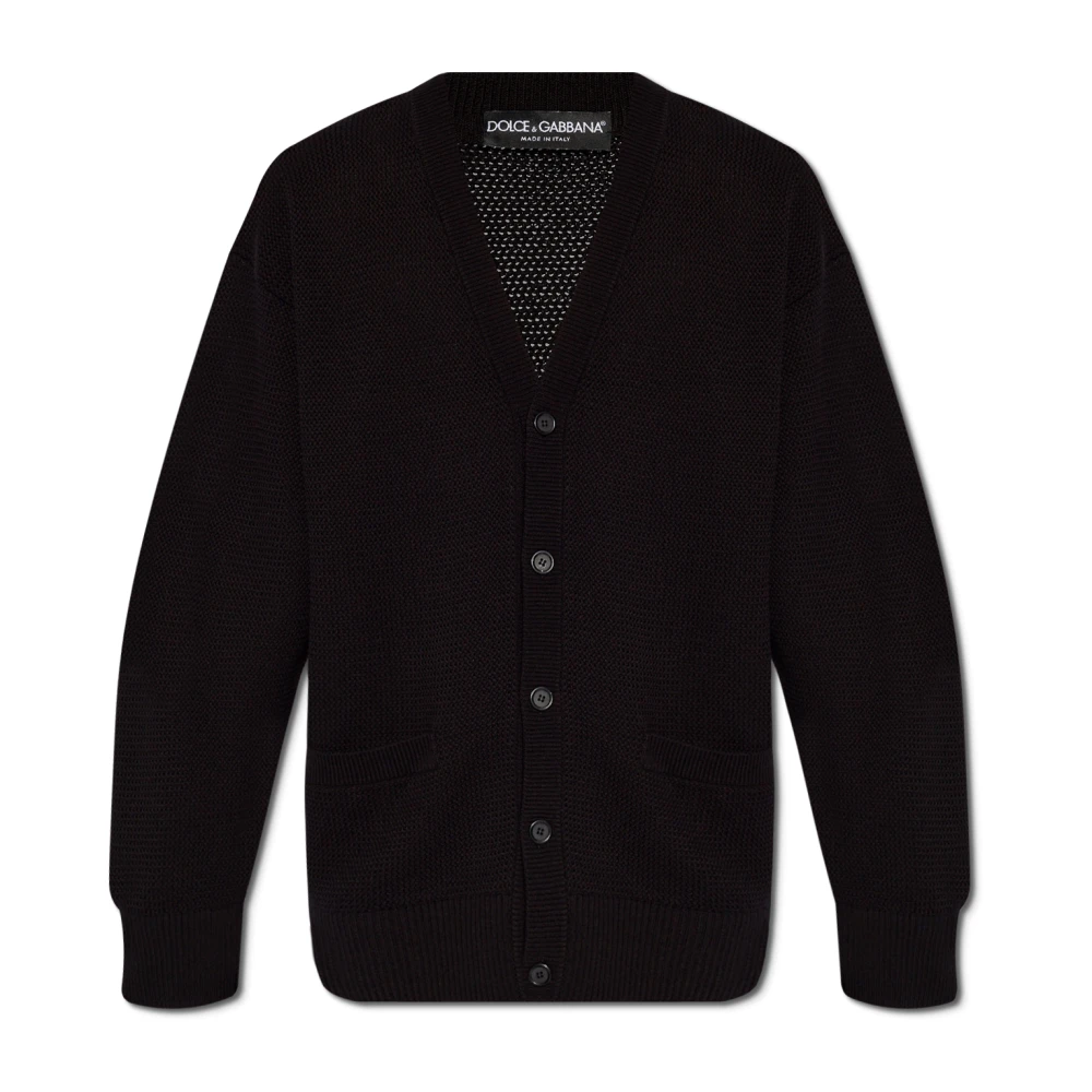 Dolce & Gabbana Geknoopte vest Black Heren