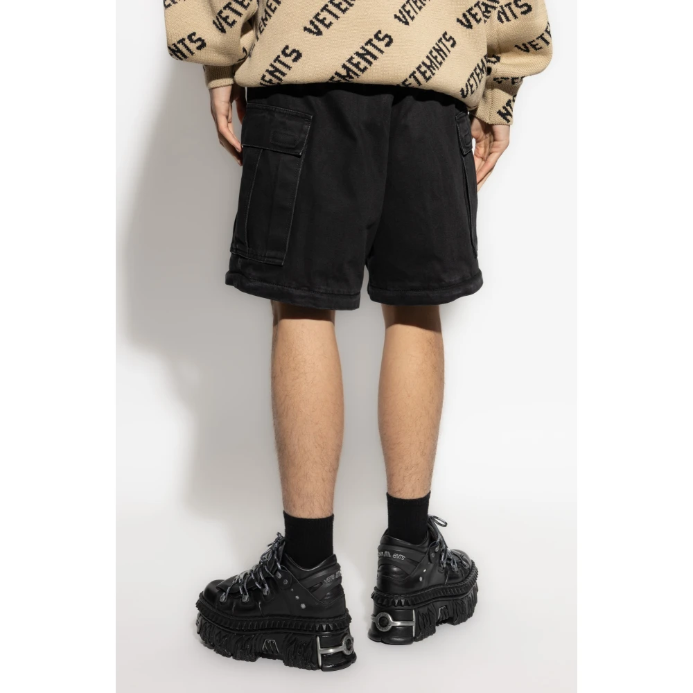 Vetements Jeans met zakken Black Heren