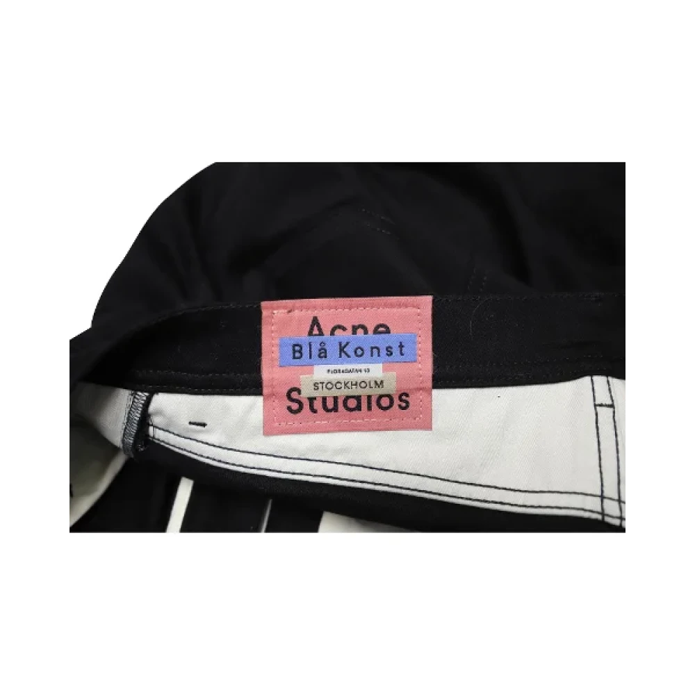 Acne Studios Pre-owned Cotton jeans Black Dames