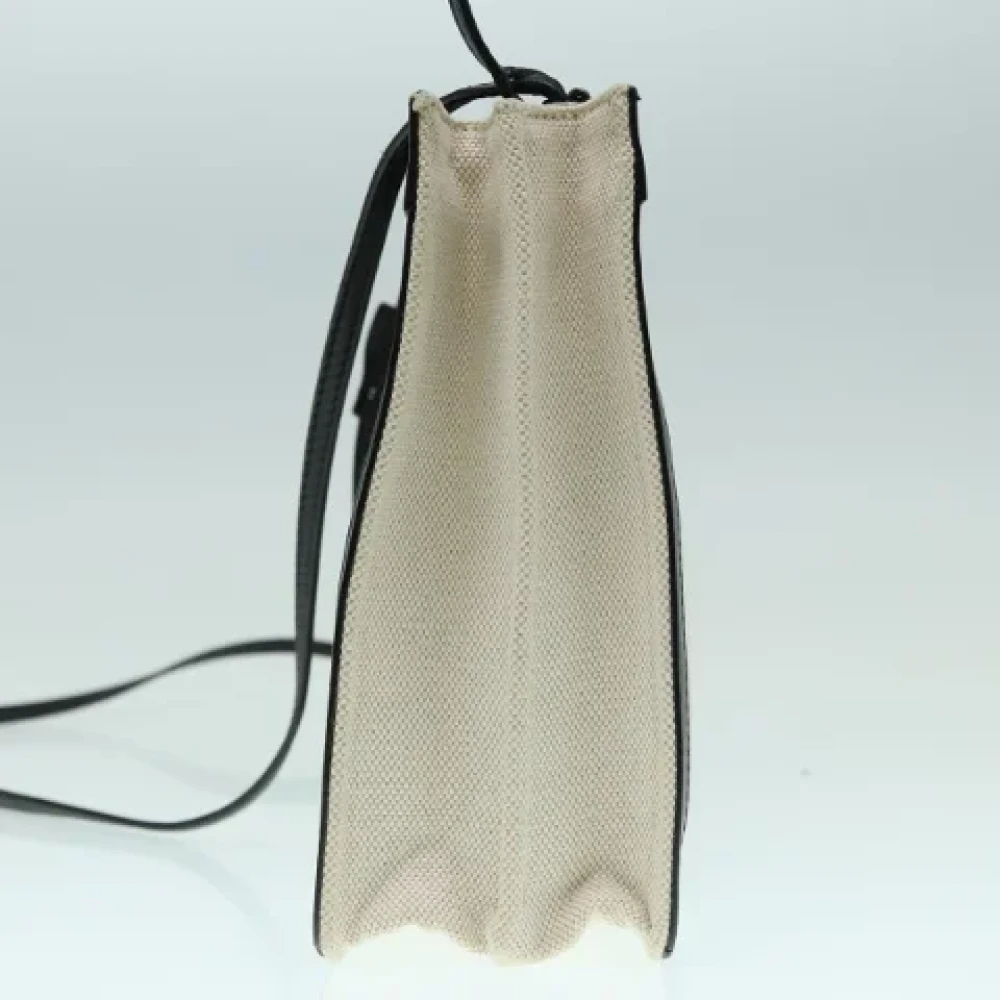 Balenciaga Vintage Pre-owned Canvas balenciaga-bags Beige Dames