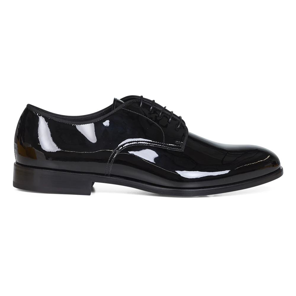 Doucal's Men's Black Dress Shoes, 6 Uk, Derby Lace-Up
