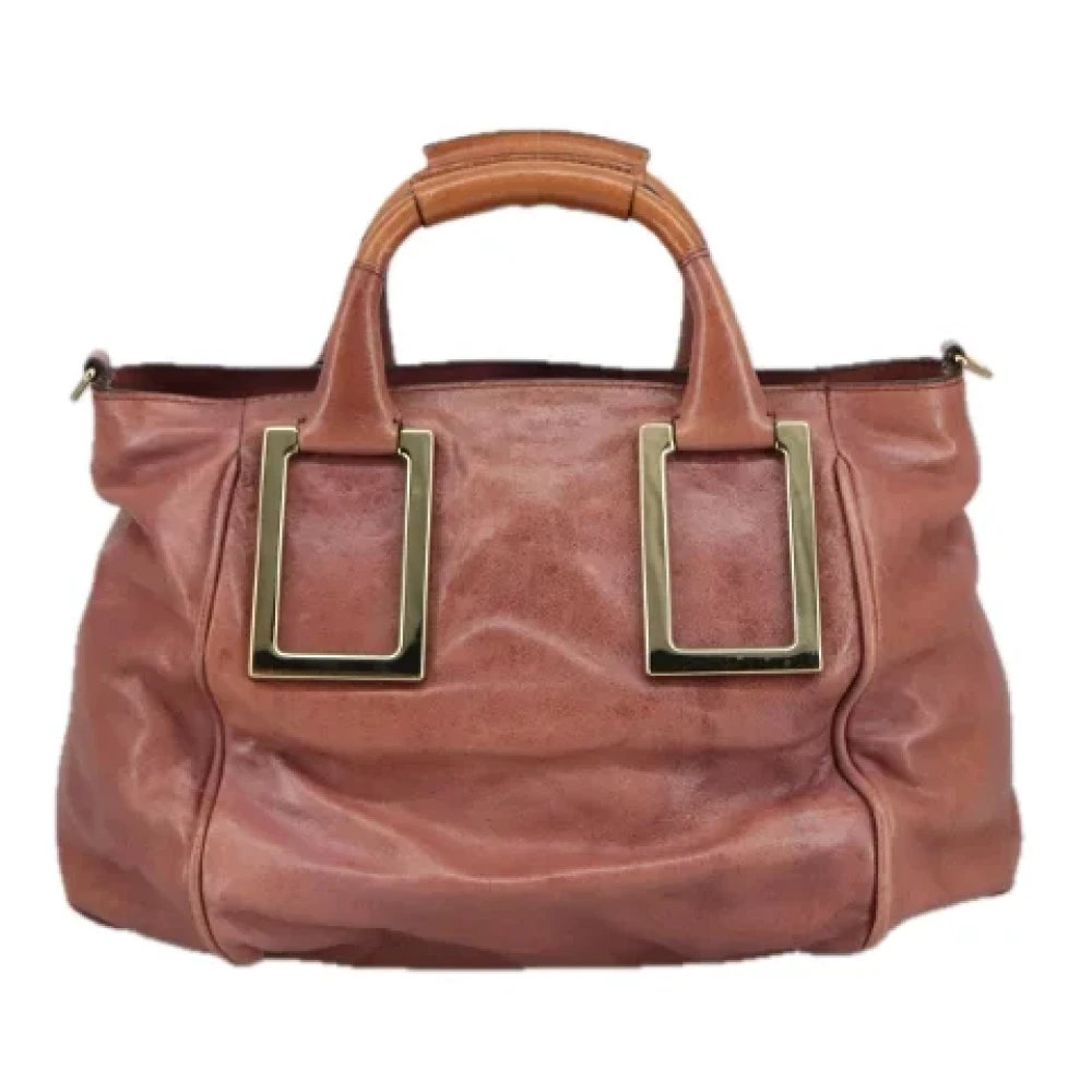 Chloé Pre-owned Leather handbags Pink Dames
