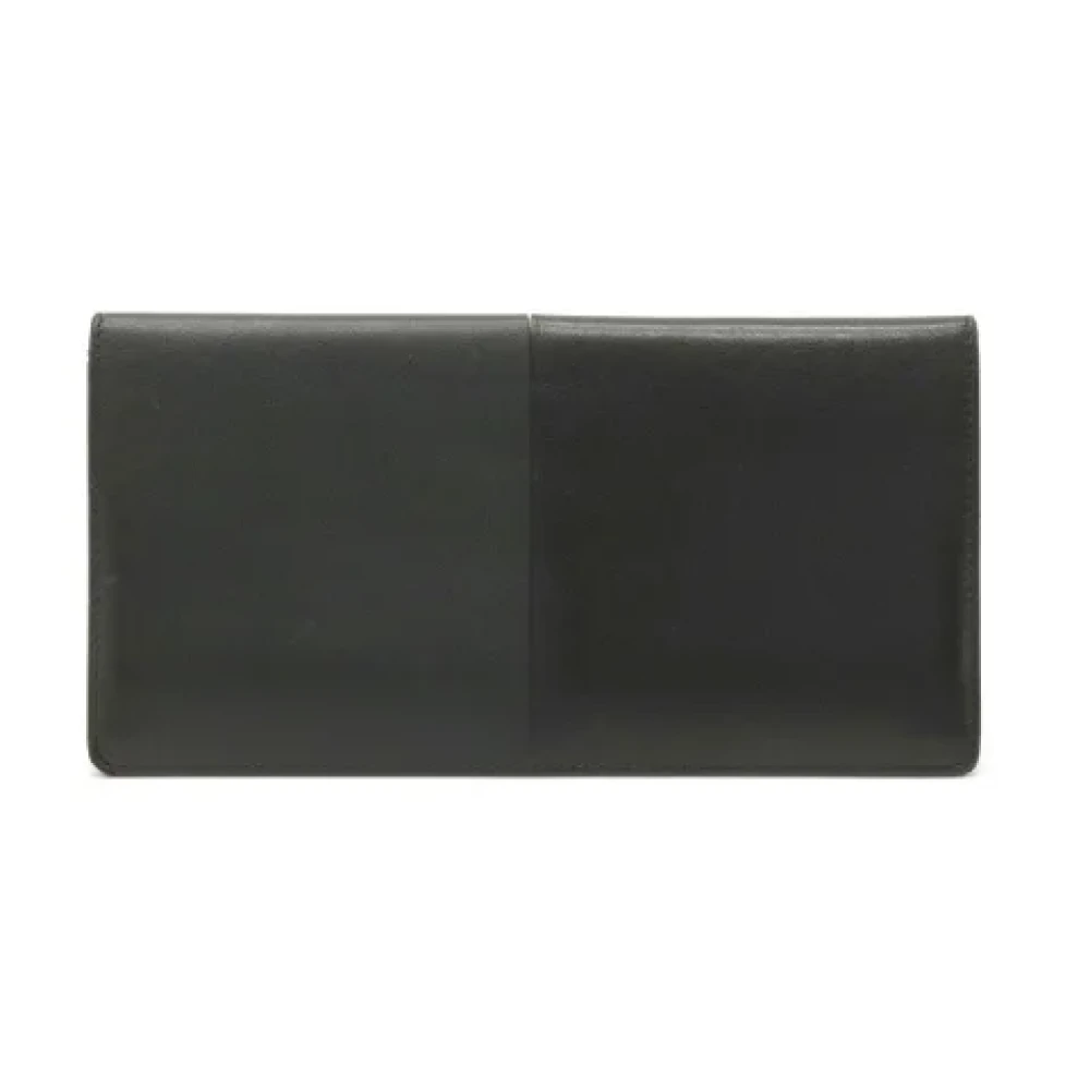 Hermès Vintage Pre-owned Leather wallets Black Dames