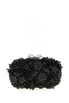 Satin Floral Crystal Kuvertväska