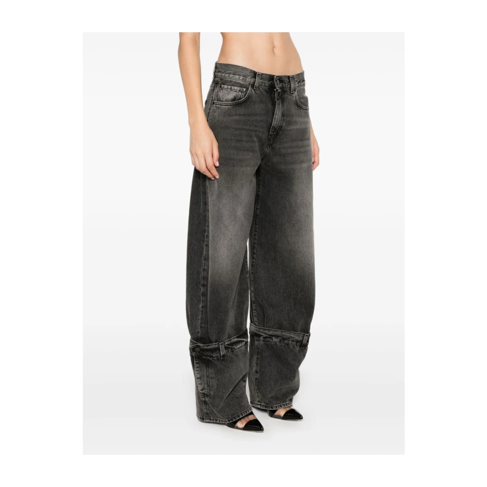 Haikure Wijde Jeans Black Dames