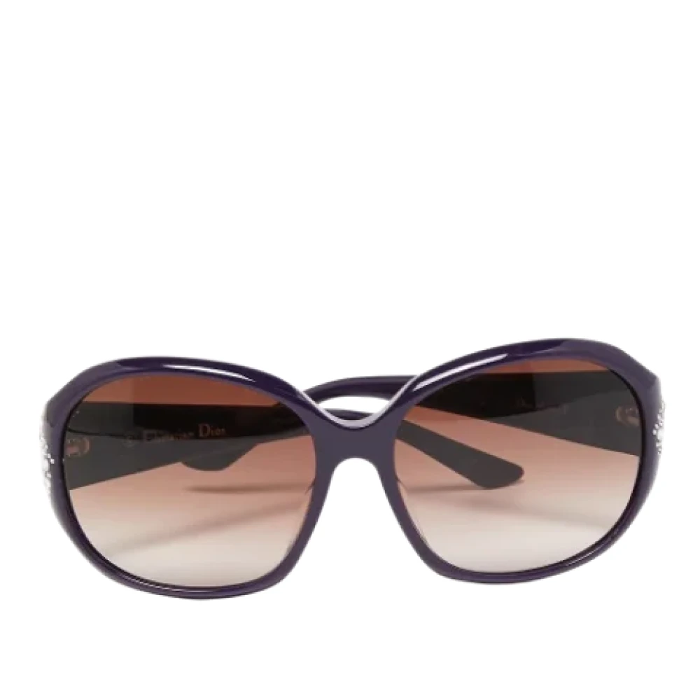 Dior Vintage Pre-owned Acetate sunglasses Purple Dames
