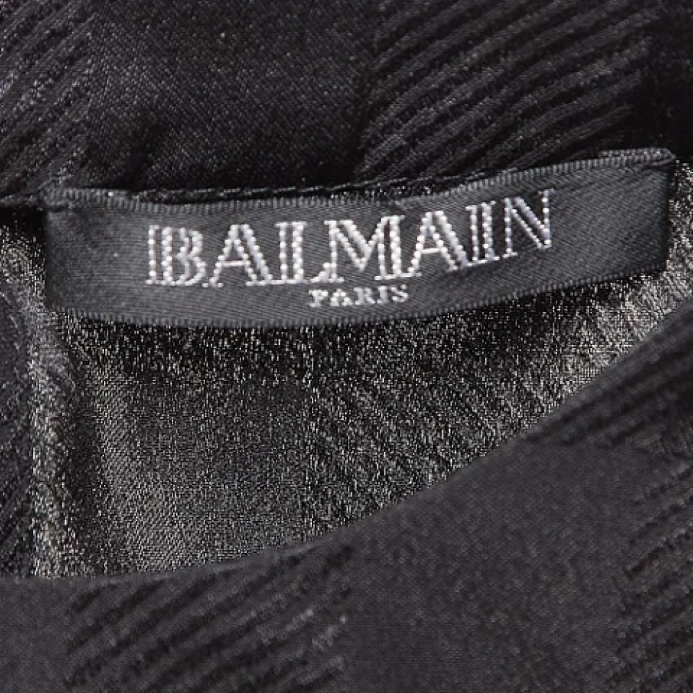 Balmain Pre-owned Silk tops Black Dames