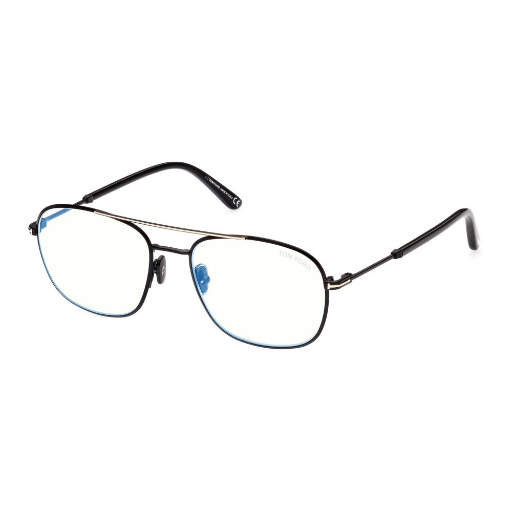 Tom Ford Unisex Black Glasses, 54 Mm, Blue Block Eyewear Frames Ft 5830-B