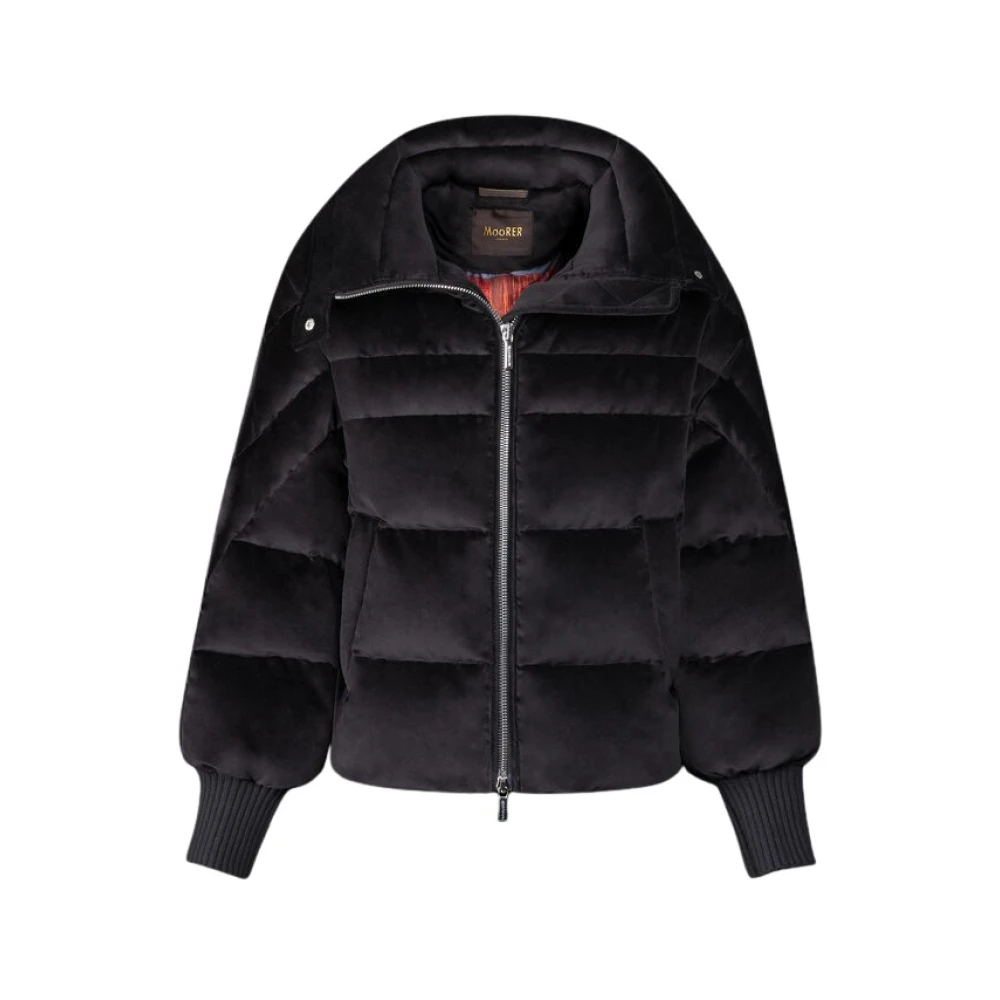 Moorer Women's Black Down Jackets, Xs, Ripoli Carmen Jacket