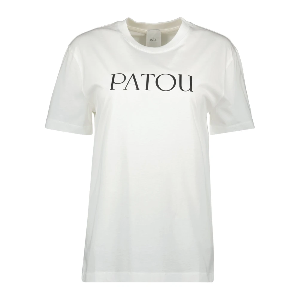 Patou Women's White T-Shirts, Xs, Cotton T-Shirt