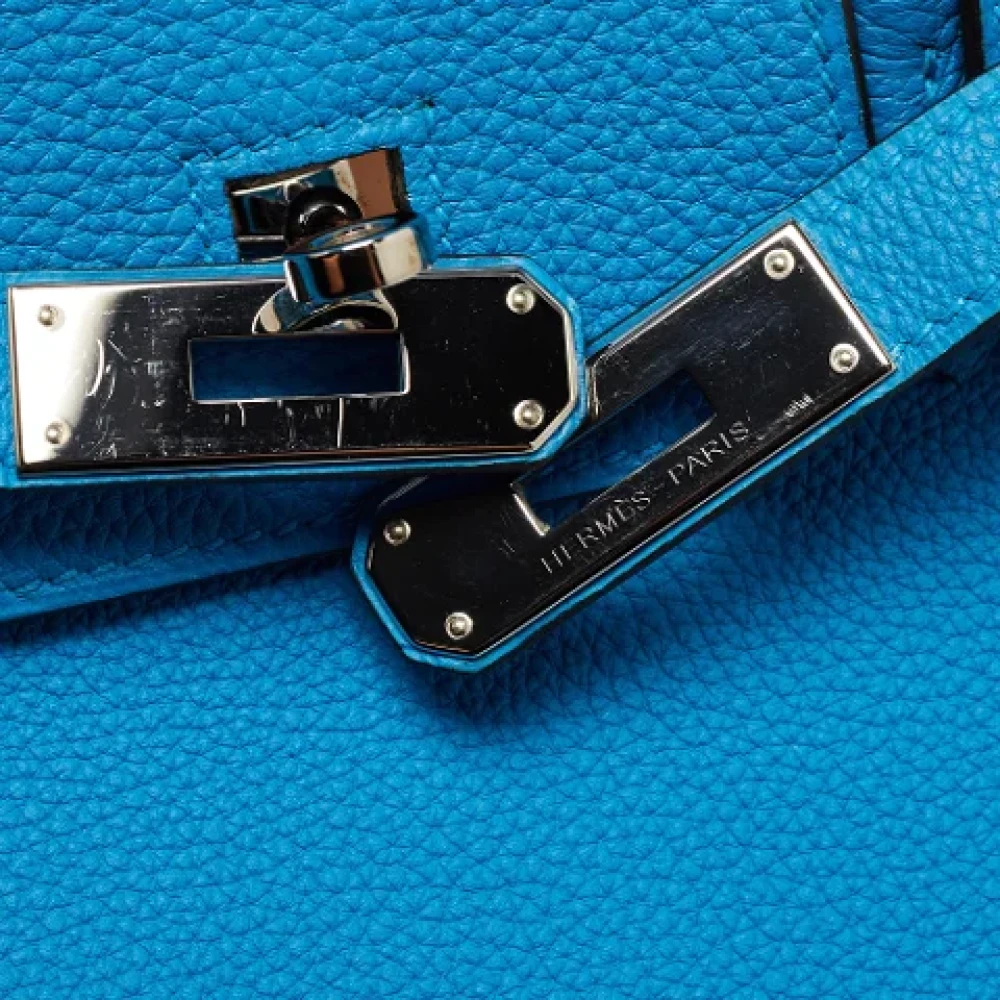 Hermès Vintage Pre-owned Leather totes Blue Dames