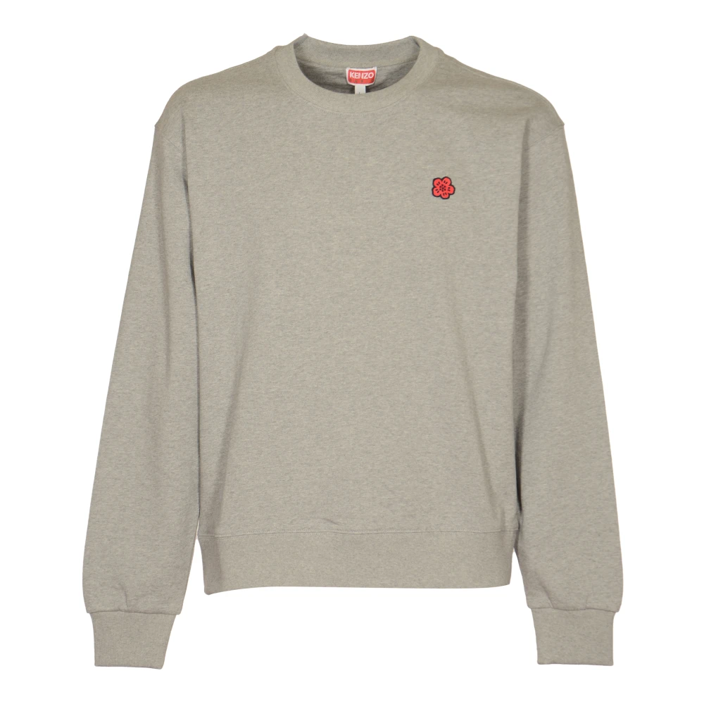 Kenzo Bloemen Klassieke Sweater Gray Heren