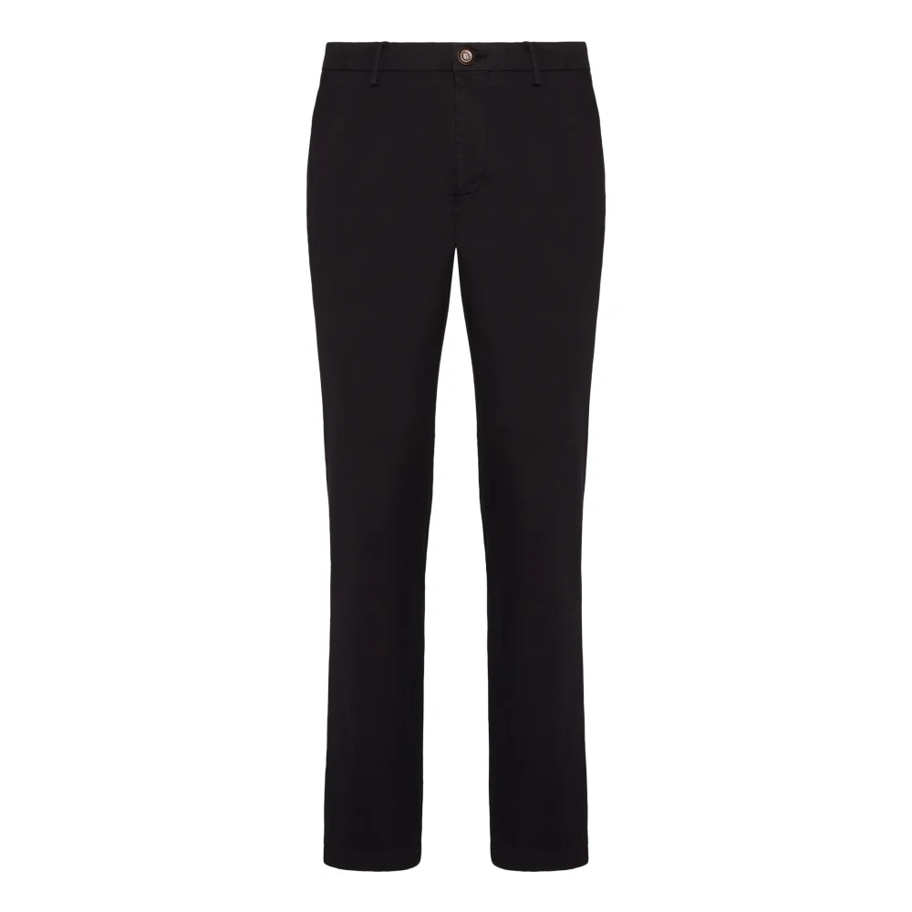 Boggi Milano Mannelijk Blauw Broeken Heren, W31, Katoen, Stretch Katoen/Tencel Broek