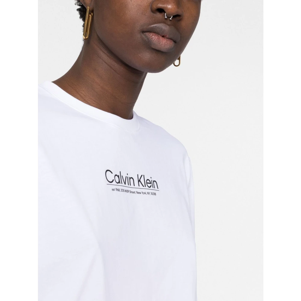 Calvin Klein Stijlvol en Comfortabel YAF T-Shirt White Dames