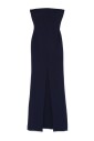 navy-blue-strapless-dress
