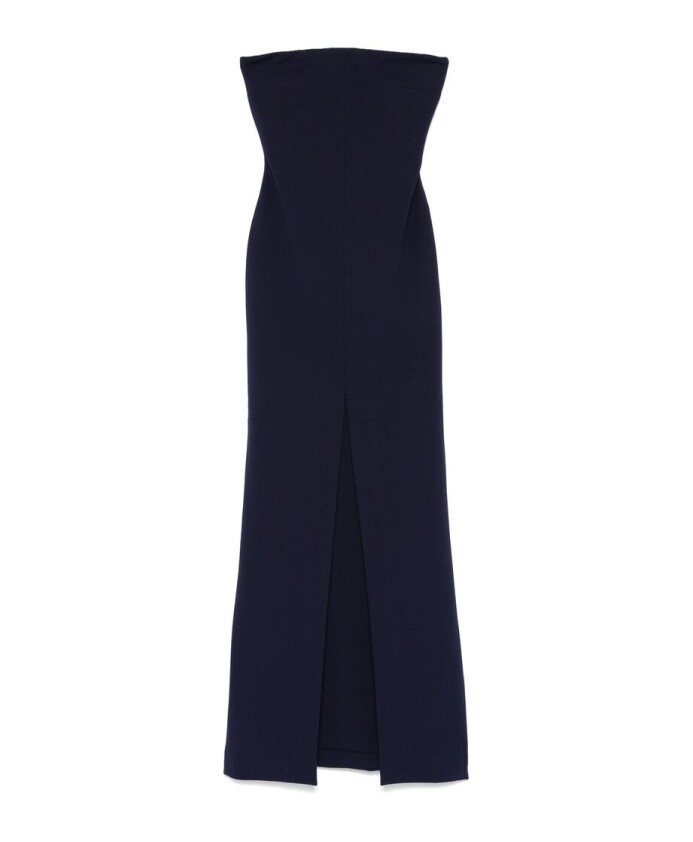 navy-blue-strapless-dress