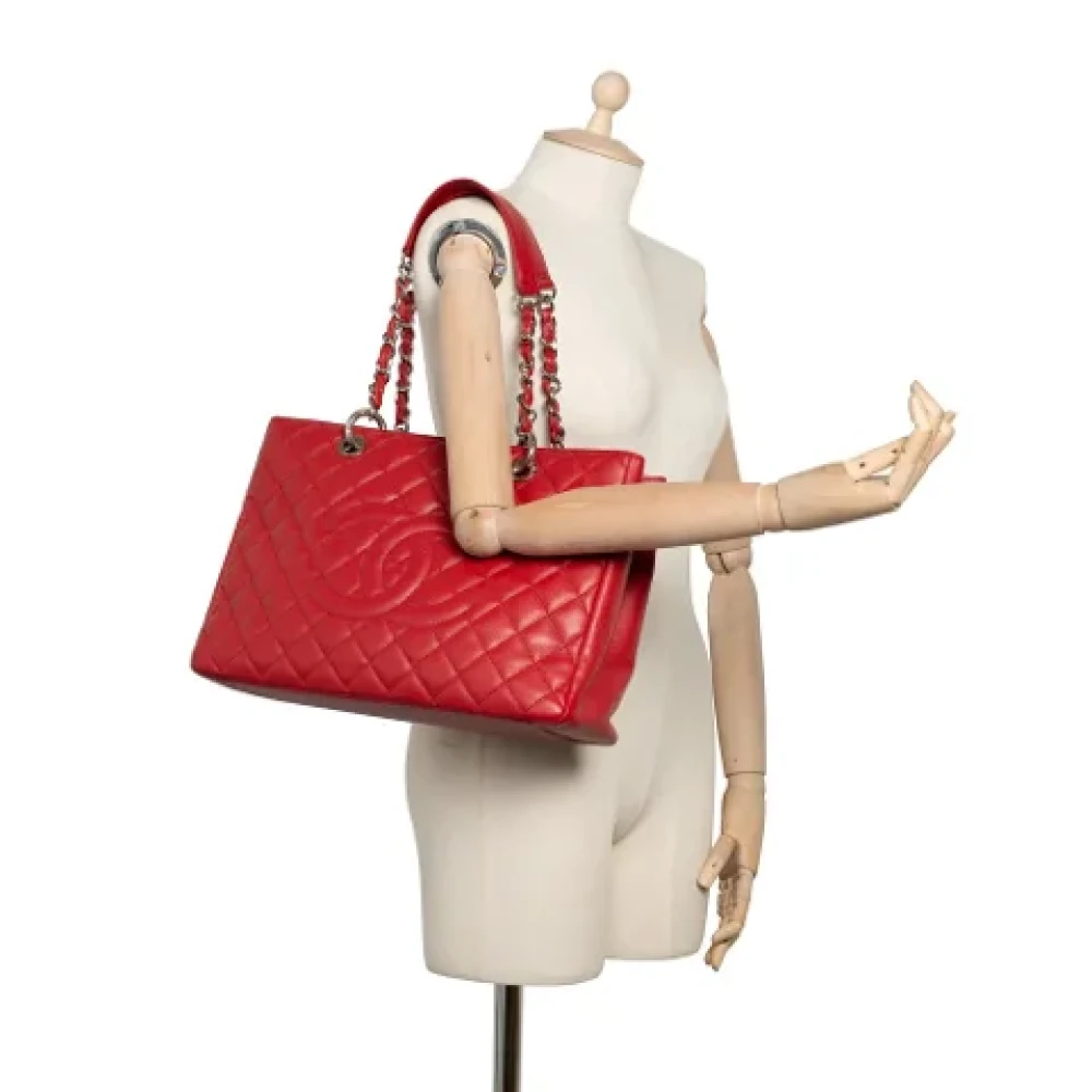 Chanel Vintage Pre-owned Leather chanel-bags Red Dames