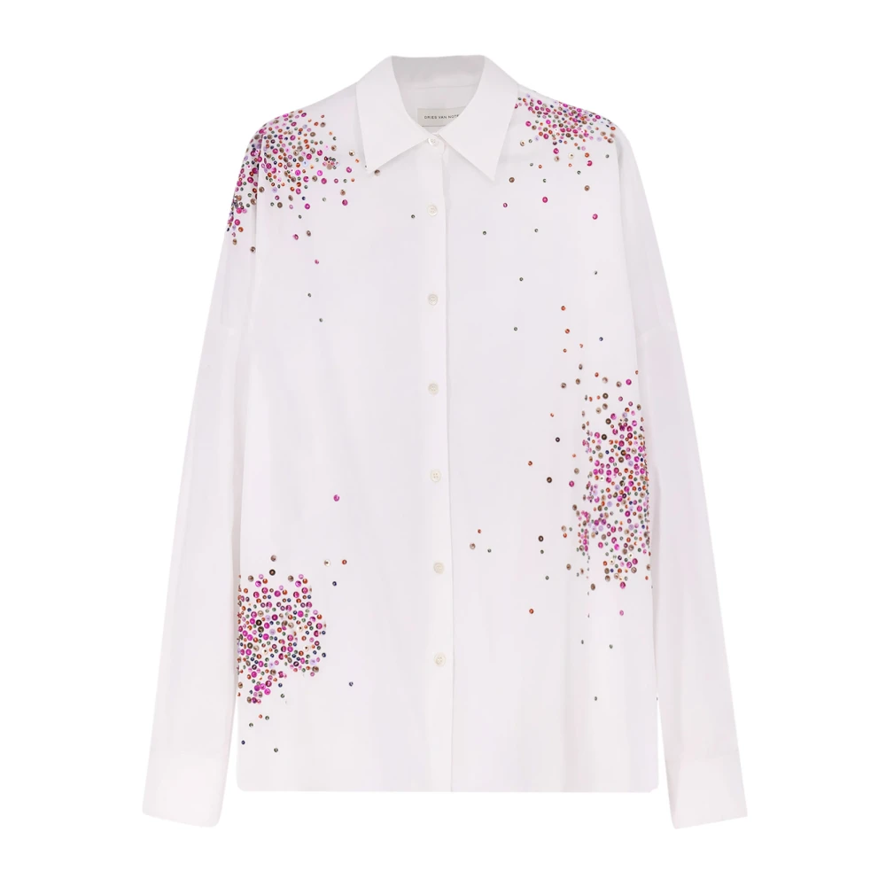 Dries Van Noten Women's White Oversized Shirt