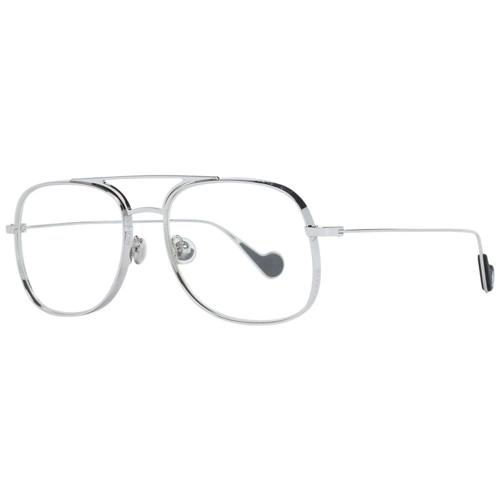 Moncler Gele Aviator Zonnebril met Zilveren Frame Gray Unisex