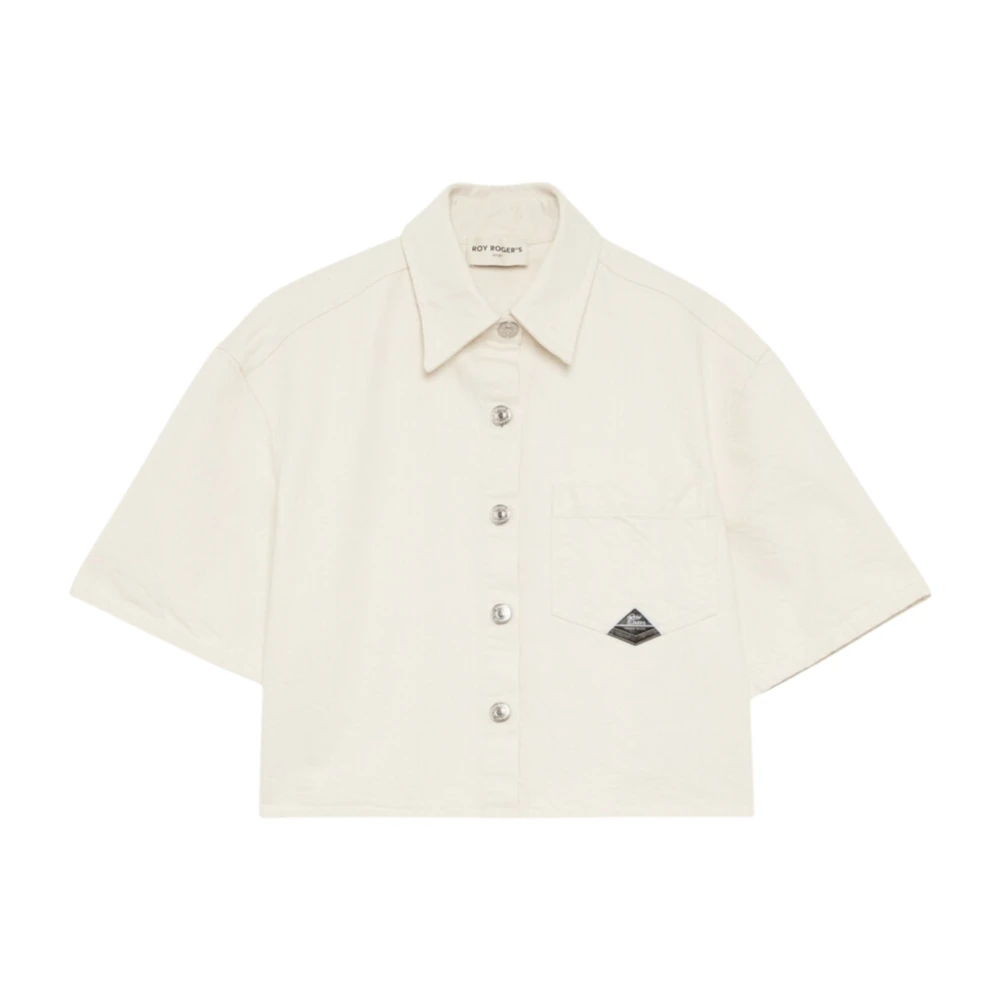 Roy Roger's Beige Bull Natural Shirt voor Vrouwen Beige Dames