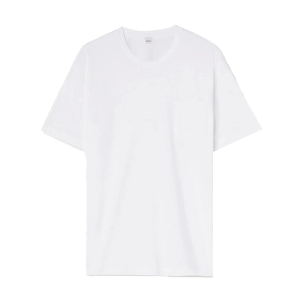 Aspesi Witte Crew Neck T-shirt met Zak White Heren