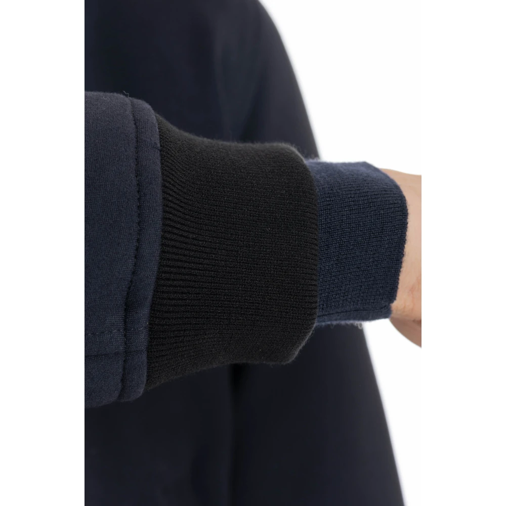 Moorer Blauwe Bomberjack met Afneembare Capuchon Blue Heren