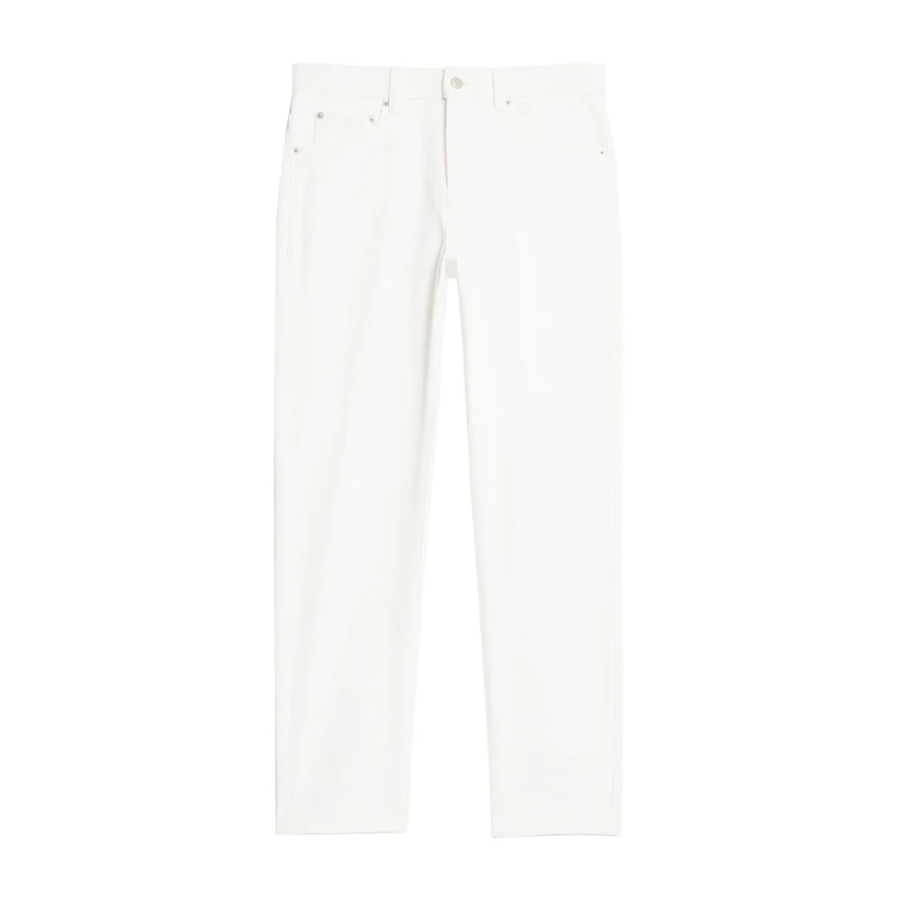 Ami Paris Tapered Fit Straight Jeans Beige Heren