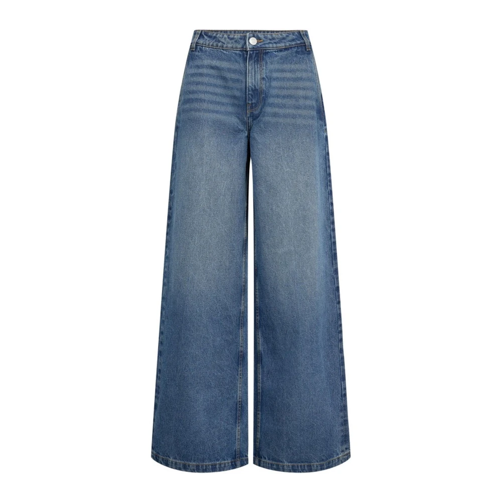 Sofie Schnoor Blue Wide Jeans, Female, Xl, Denim Jeans Model 5002