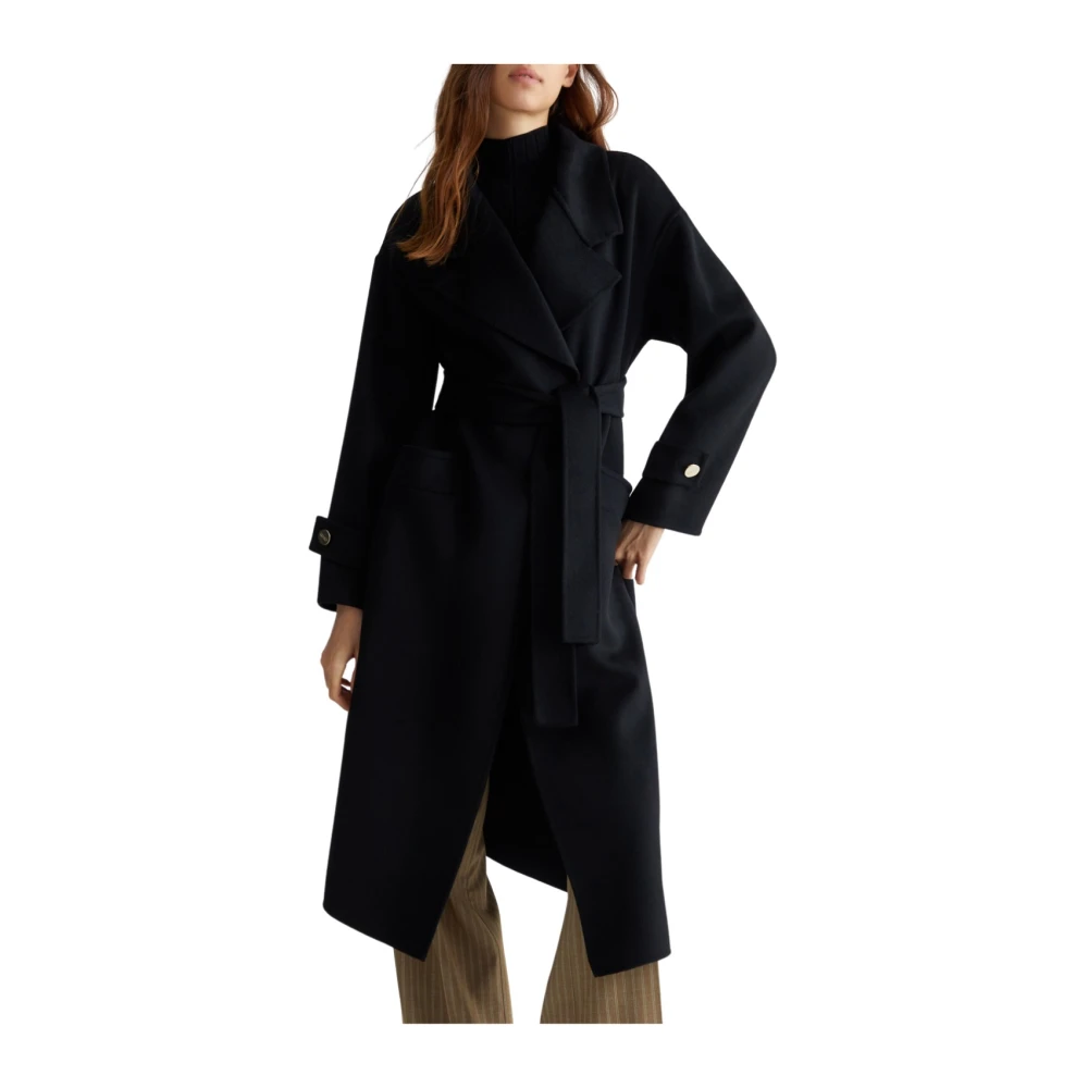 Liu Jo Zwarte jas met stijl cf4002 t3540 Black Dames