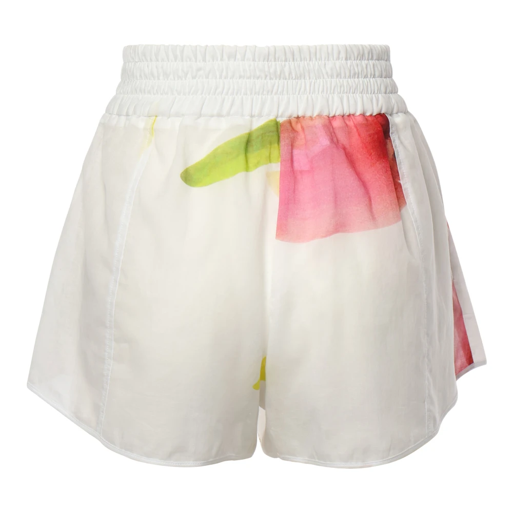 Genny Witte Korte Broek Multicolor Dames