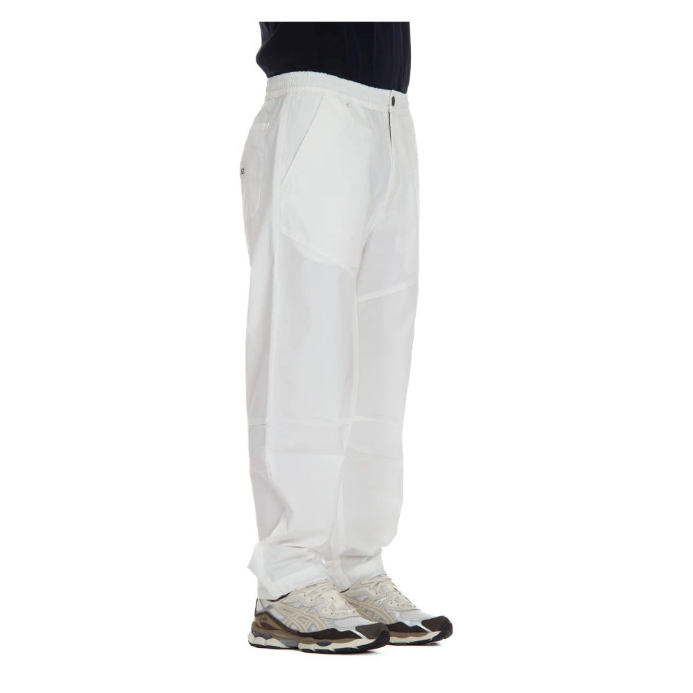 C.P. Company Witte Broek met Elastische Tailleband White Heren