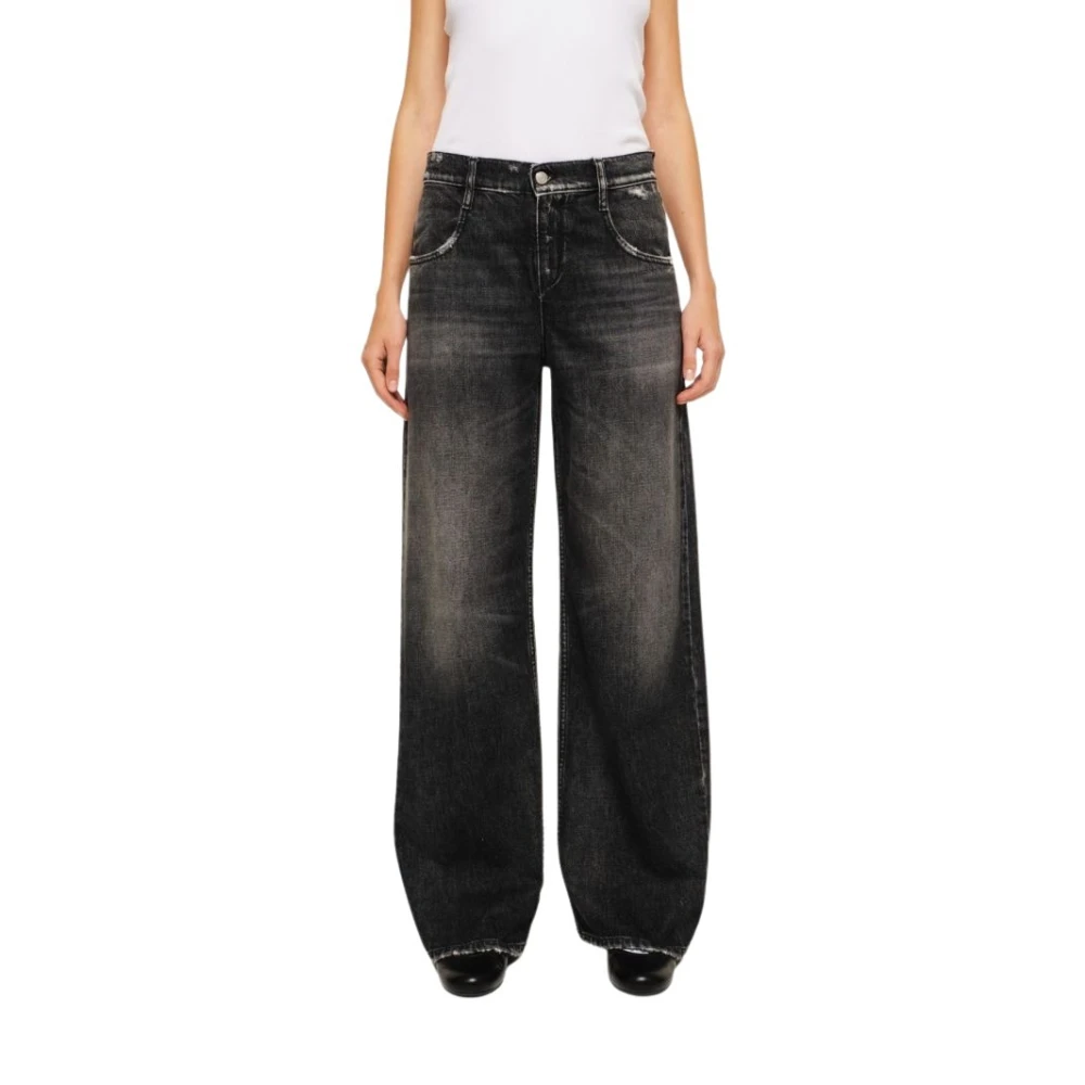 Cycle Aida LOW Donkergrijze Jeans Gray Dames